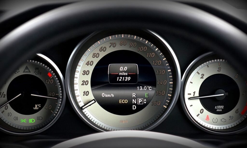 Modern car dashboard with driver assistance systems in Cincinnati, OH